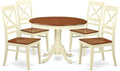East West Furniture HLQU5-BMK-W 5 Piece Dining Table Set by EastWestFurniture