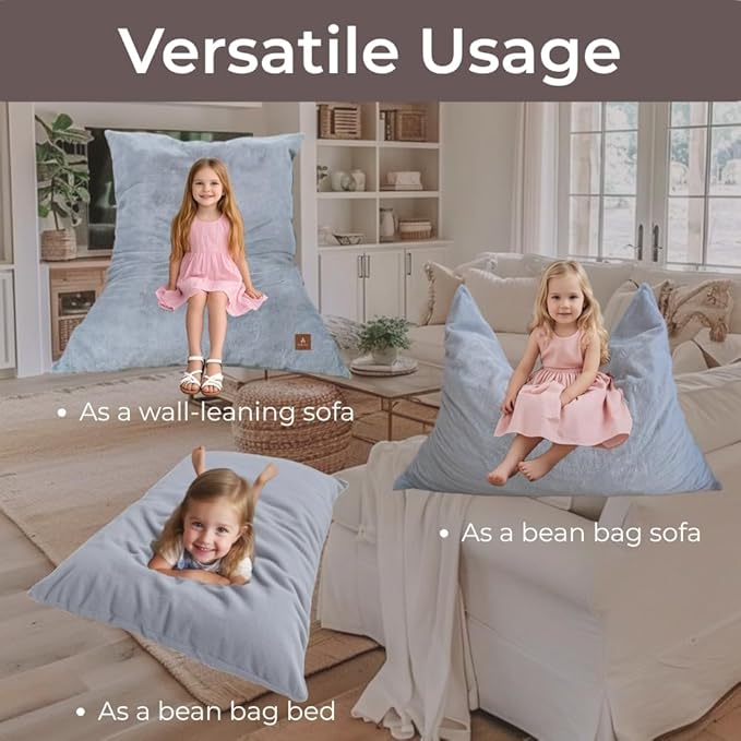 Wonder Space Bean Bag Chair – Soft Foam Filling | Removeable & Washable Cover | - Image 6