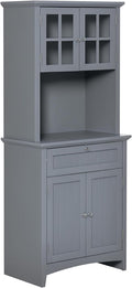 HOMCOM Elegant Buffet with Hutch, Kitchen Pantry Storage Cabinet with Framed by HOMCOM