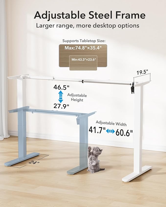 HUANUO Standing Desk Frame - Image 2