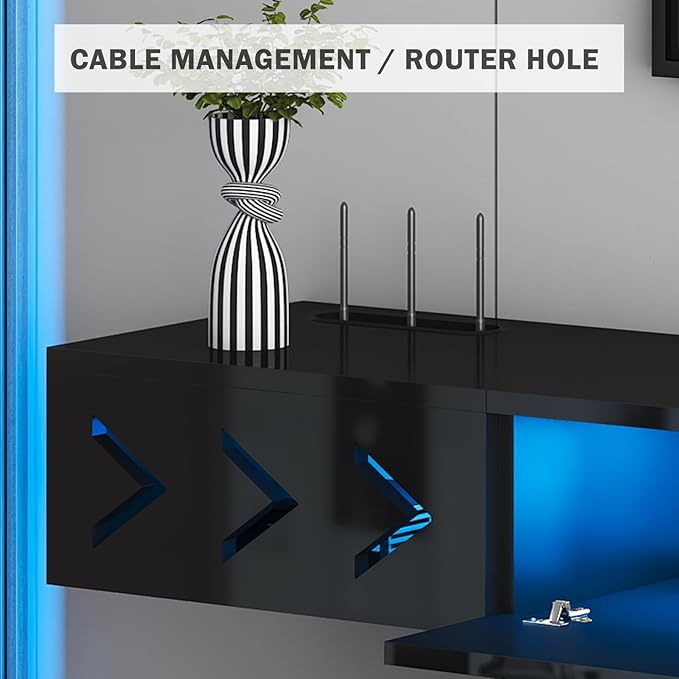 Floating TV Stand, Floating Wall Mounted TV Shelf - Image 4