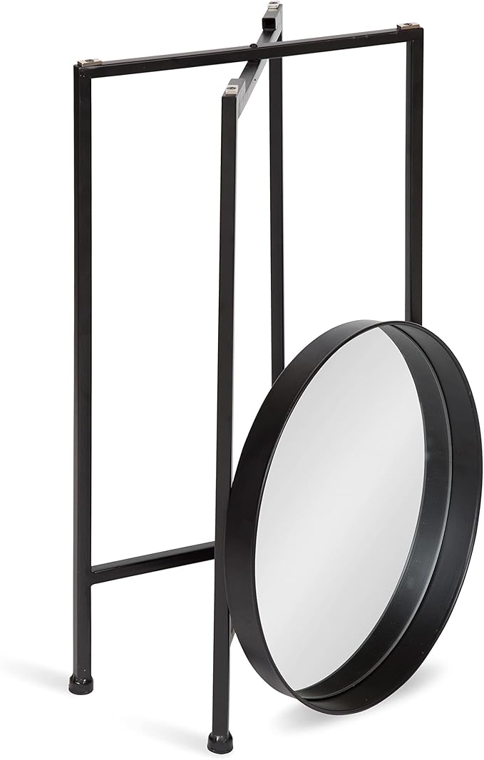 Kate and Laurel Celia Round Metal Foldable Accent Table - Image 5