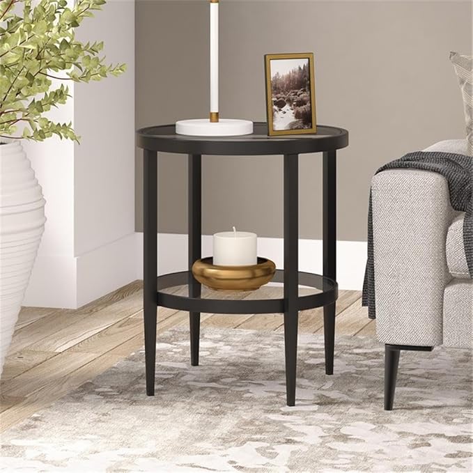 Henn&Hart 20" Wide Round Side Table - Image 2