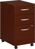 Bush Business Furniture Series C 3 Drawer Mobile File Cabinet in Mahogany by BushBusinessFurniture
