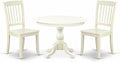 East West Furniture HBDA3-LWH-W 3 Piece Modern Dining Table Set Contains a by EastWestFurniture