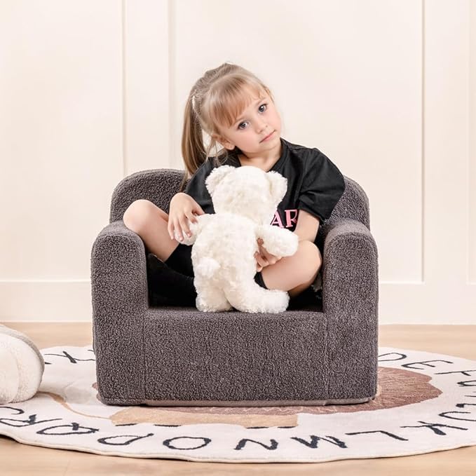 Tiita Kids Couch Plush Toddler Chair, Cloud-Like Glow in The Dark Kids Sofa - Image 2