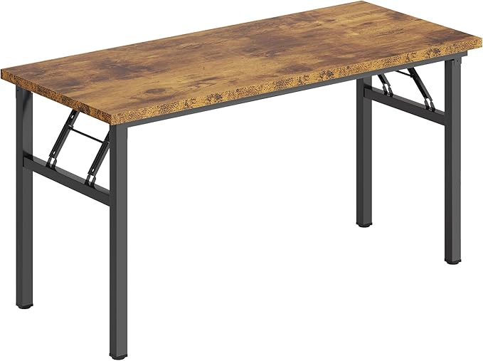 DlandHome Folding Table Computer Desk 62 Inches Workstation Table Conference - Image 9