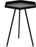 Kate and Laurel Kashvi Modern Side Table; 17 x 15 x 20; Black; Decorative by KateandLaurel