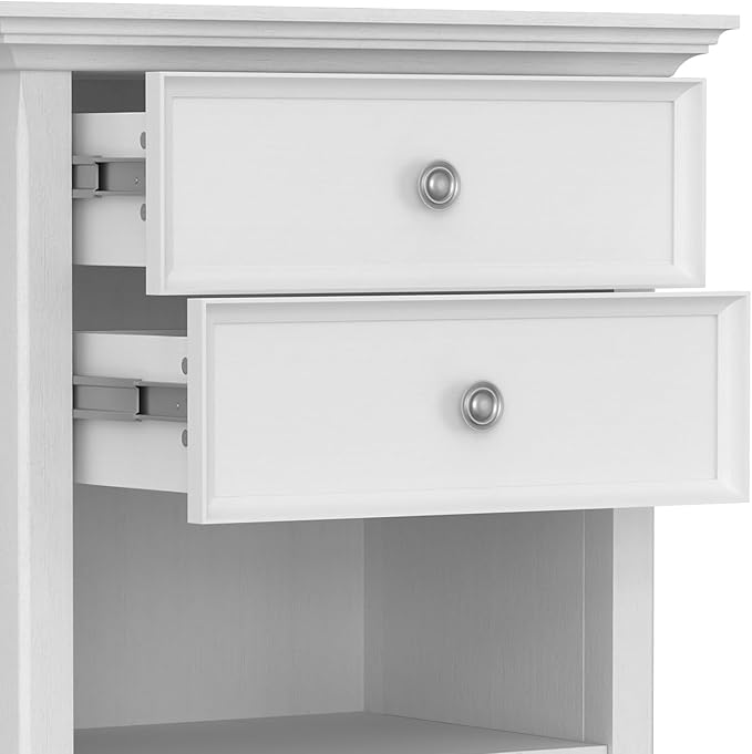 SIMPLIHOME Amherst SOLID WOOD 24 inch Wide Transitional Bedside Nightstand - Image 9