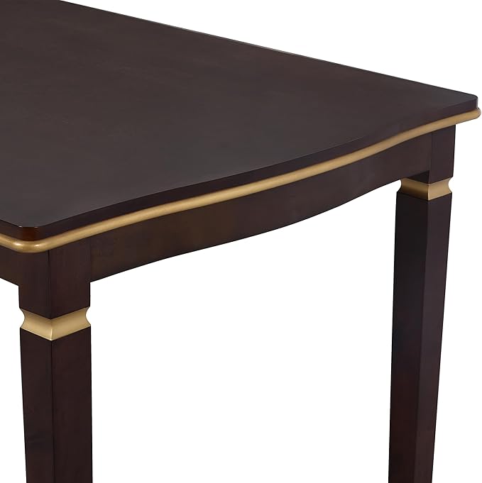 Ball & Cast Dining Table Set for 6, Kitchen Table W/ 4 High-Back Tufted Chairs - Image 9