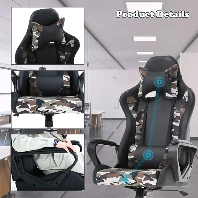 Office Chair Gaming Chair Desk Chair Ergonomic Executive Swivel Rolling - Image 7