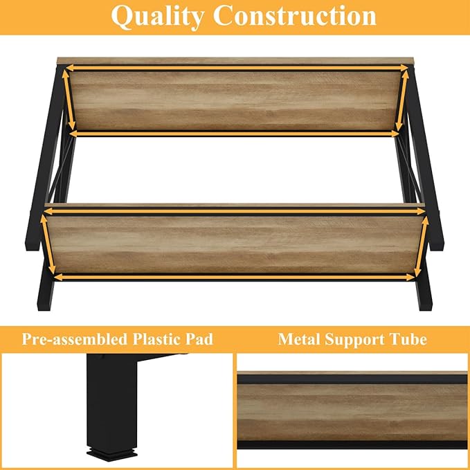 BON AUGURE Farmhouse Entryway Table, Sofa Console Table Behind Couch - Image 5