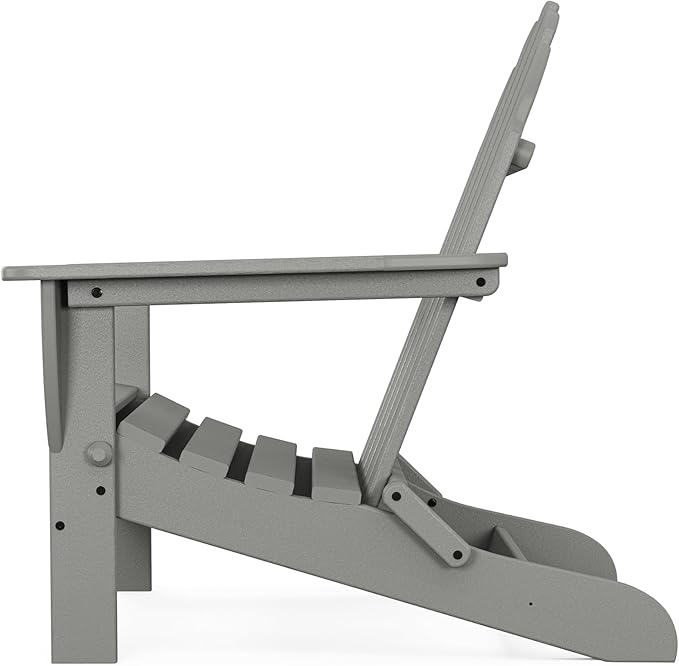 POLYWOOD AD5030GY Classic Folding Adirondack, Slate Grey - Image 9