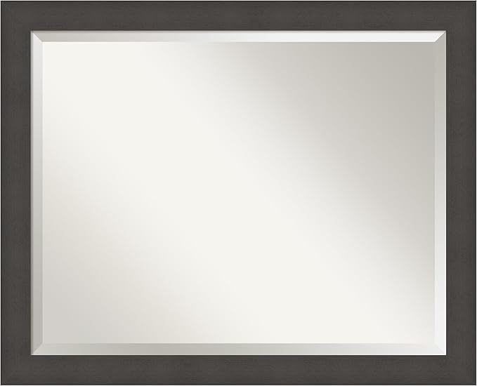 Amanti Art Silver Bathroom Mirror by AmantiArt