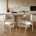 Upholstered Dining Chairs Set of 2, Mid Century Modern Kitchen Chairs by Aobalvn
