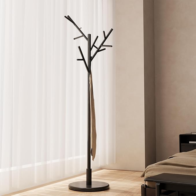Coat Rack, Solid Wood Coat Rack Freestanding by Muwuele