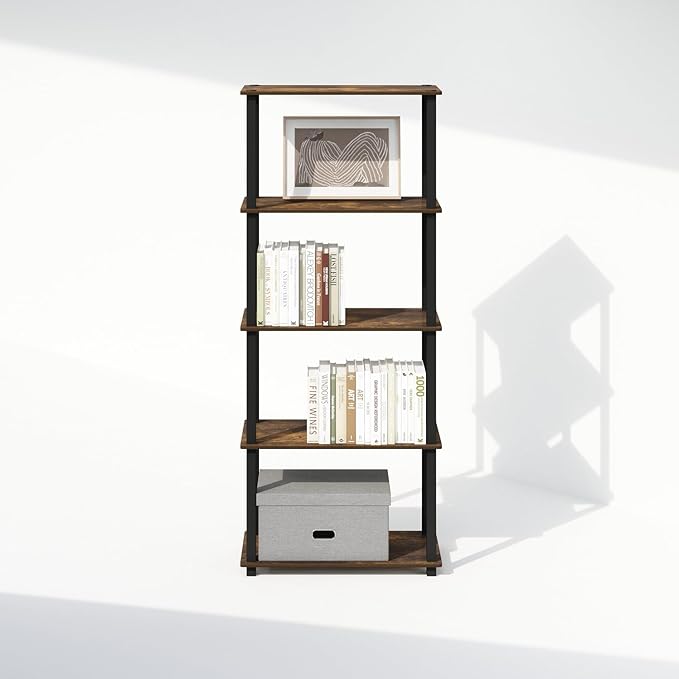 Furinno Turn-S-Tube 3-Tier Compact Multipurpose Shelf Display Rack - Image 6