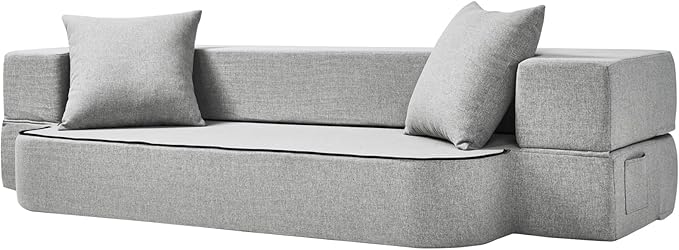 2-in-1 Folding Sofa Bed with Pillows by SUYOLS