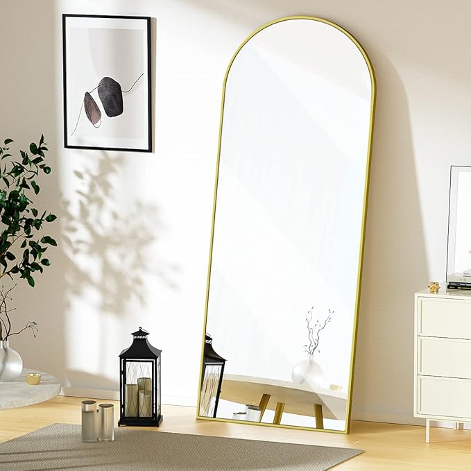 Koonmi Full Length Mirror, Standing Hanging or Leaning Full Body Mirror - Image 7