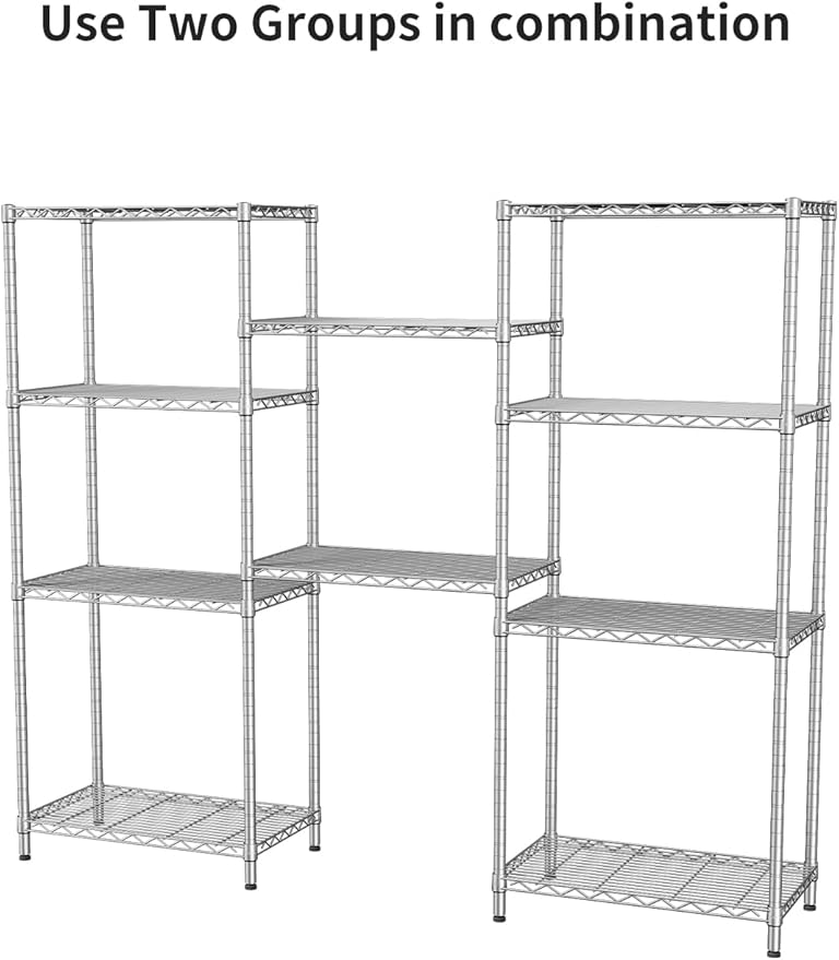 SINGAYE 5 Tier Storage Garage Shelving Units Heavy Duty Wire Shelves Pantry - Image 8