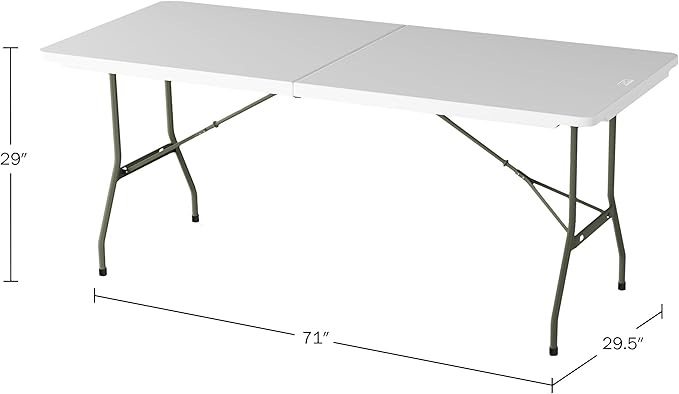 Lavish Home 6-Foot Folding Table - Image 12