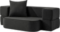 2-in-1 Folding Sofa Bed with Pillow by SUYOLS
