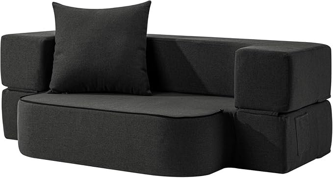 2-in-1 Folding Sofa Bed with Pillow by SUYOLS