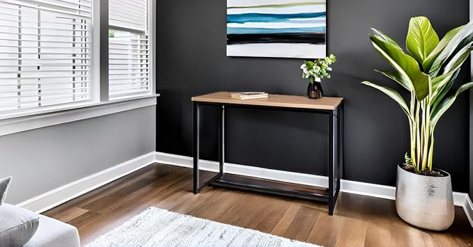 AC Pacific Bali Coastal Modern Narrow Console Table - Image 3