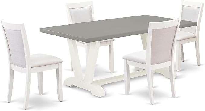 East West Furniture V097MZ001-5 5 Piece Dining Room Table Set Includes a by EastWestFurniture