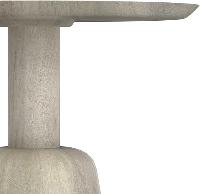 SIMPLIHOME Finchley Solid Mango Wood 18 inch Wide Round Contemporary Side Table - Image 10