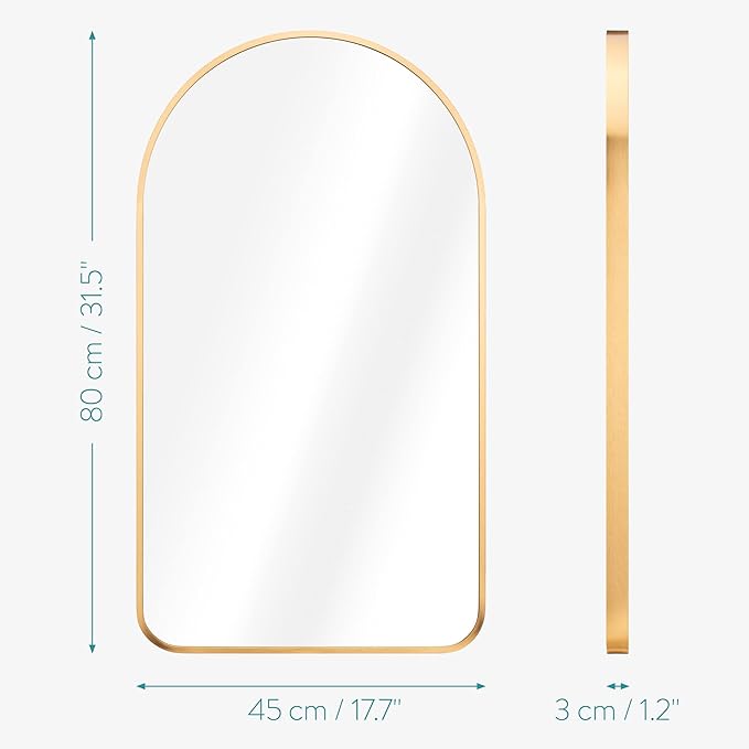 Navaris Arched Wall Mirror - Image 5