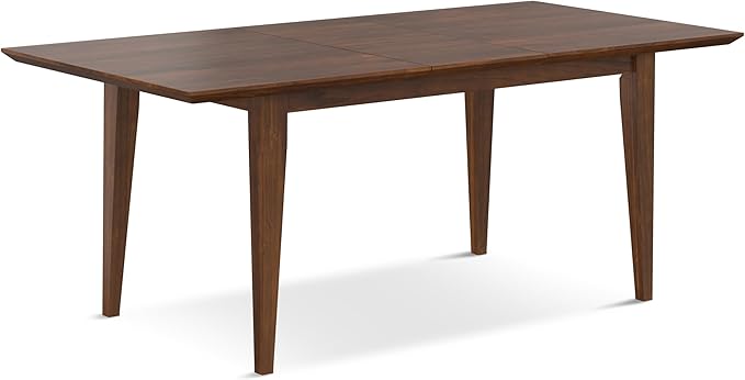 SIMPLIHOME Colby Extendable Dining Table, Solid Wood Walnut Veneer in Walnut - Image 6