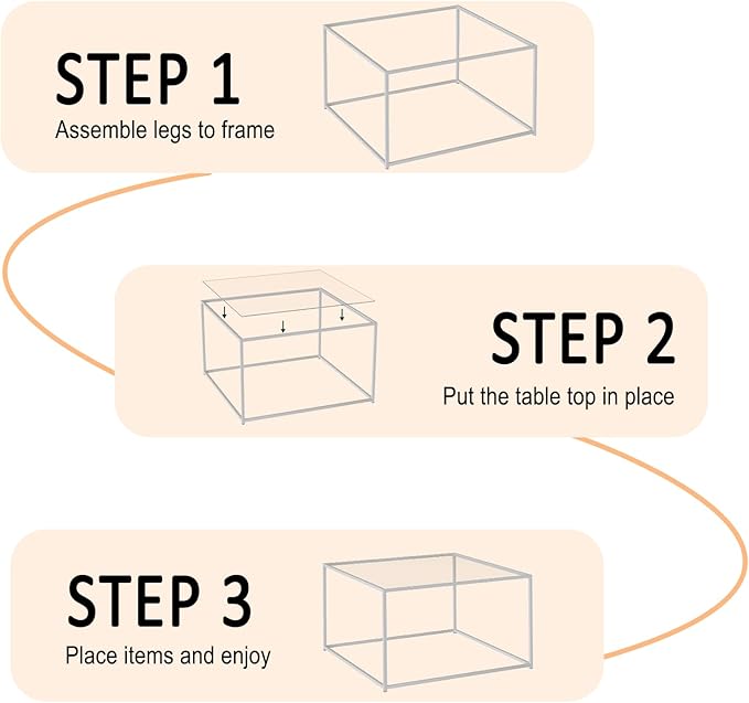 ​​​​​​​​​​​​Glass Coffee Table Square Coffee Table - Image 8