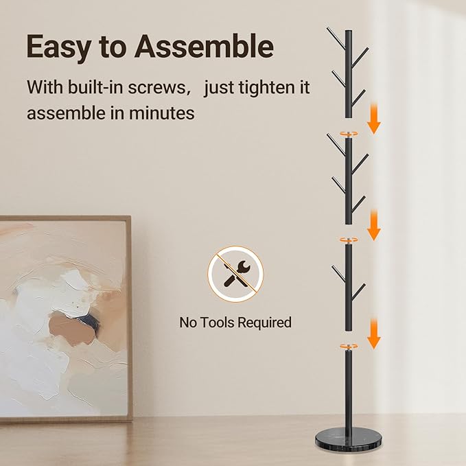 ELYKEN Coat Rack Freestanding - Image 6