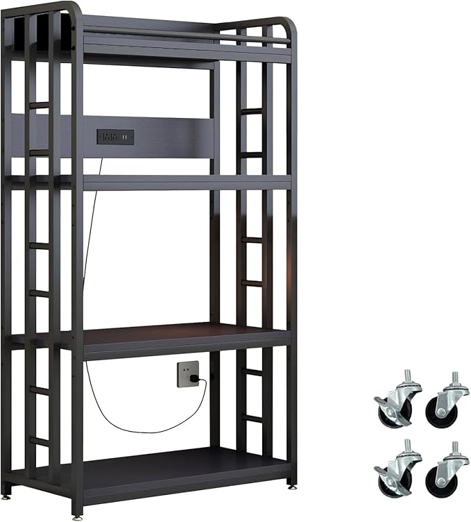 Adjustable 4-Tier Heavy Duty Kitchen Baker's Rack by METYERRY