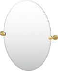 Gatco 4239 Latitude II 26.5" H Oval Mirror Brass by Gatco