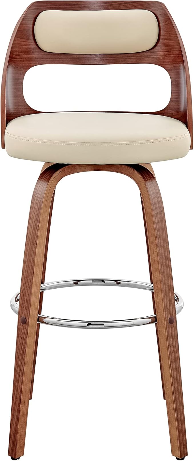 Armen Living Julius Mid Century Modern Swivel Bar Stool - Image 4