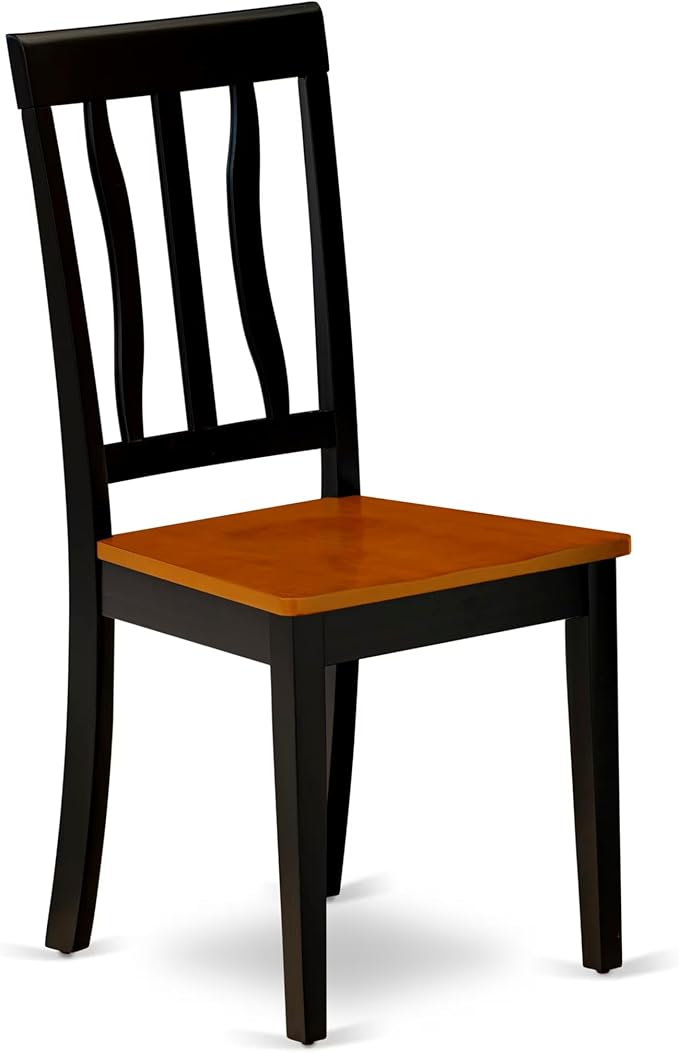 East West Furniture HLAN3-BCH-W 3 Piece Dining Table Set - Image 4