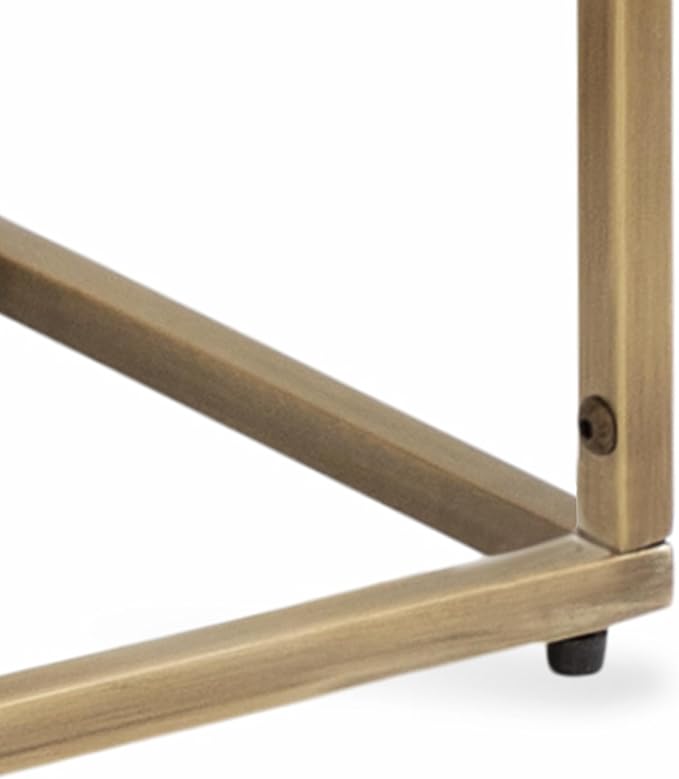 Kate and Laurel Karlsen Mid-Century Wood and Metal Narrow Side Table; 16 x 24 x - Image 9