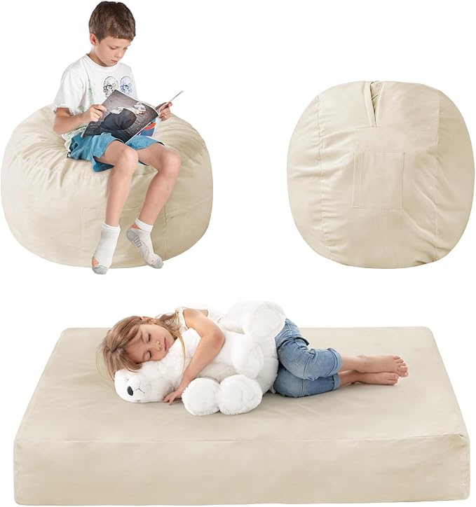 Kids Bean Bag Chair Bed by ILPEOD