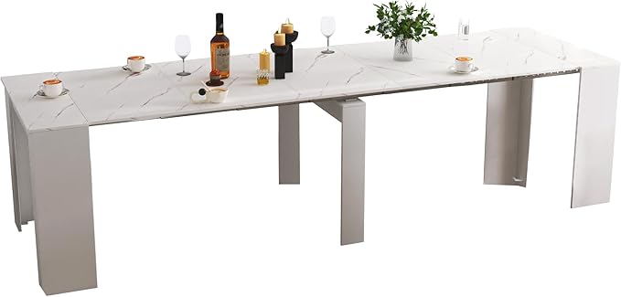 Expandable Dining Table, Convertible Table by Unknown