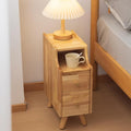 Small Nightstand, Narrow Nightstand, Solid Slim Wood Night Stand by SOBIBO