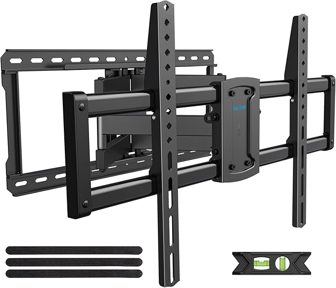 37-90 inch Full Motion TV Wall Mount, Fits 24" Wood Studs, Wall Mount tv Bracket by USXSTAR