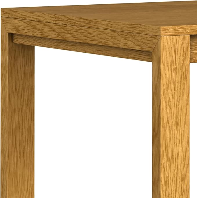 SIMPLIHOME Wilson Dining Table, Solid Wood Oak Veneer, 60 x 36 inches, - Image 9