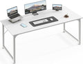 Huuger Computer Desk, 55 Inch Home Office Desk, Gaming Writing Work from Home by Huuger
