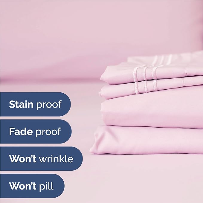 King Size 4 Piece Sheet Set - Image 5