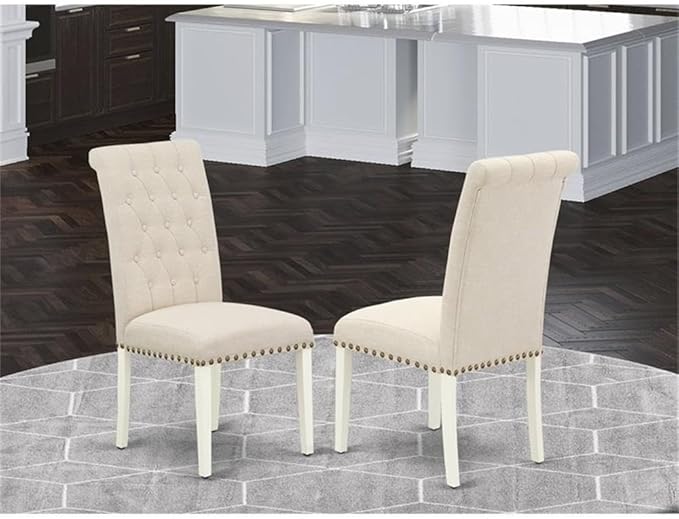 East West Furniture BRP2T02 Bremond Parsons Dining Chairs - Image 2