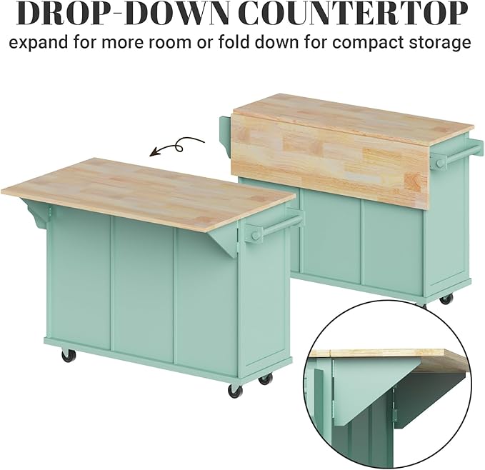 Rovibek Rolling Kitchen Island - Image 4