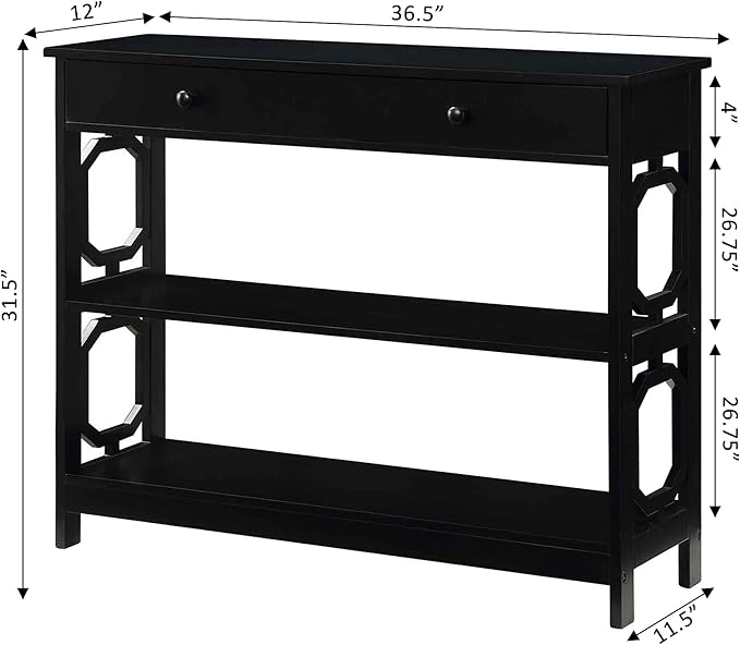 Convenience Concepts Omega 1 Drawer Console Table - Image 8