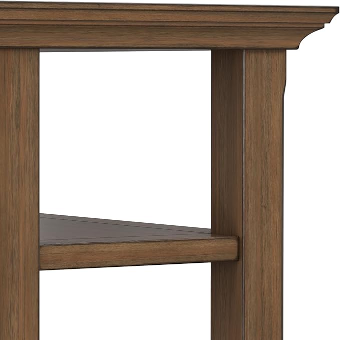 SIMPLIHOME Acadian 14-inch Wide Solid Wood Narrow End Table in Rustic Natural - Image 7